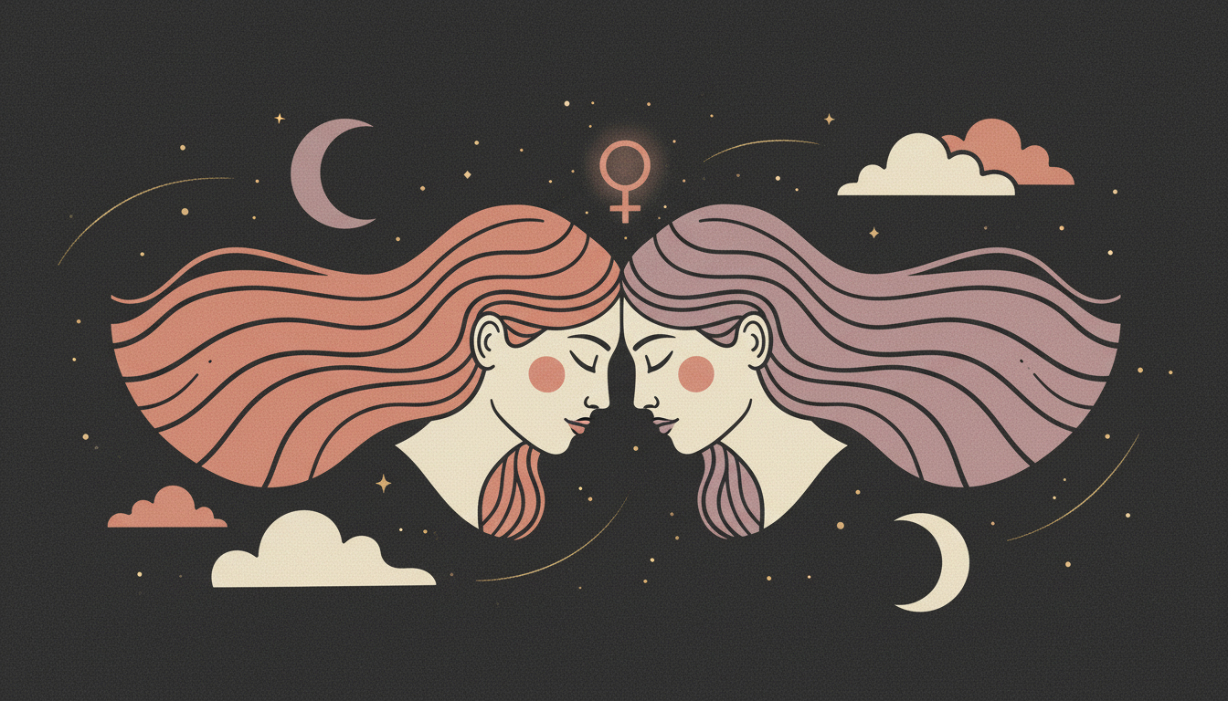 Two souls connected through ethereal 12th house Venus energy